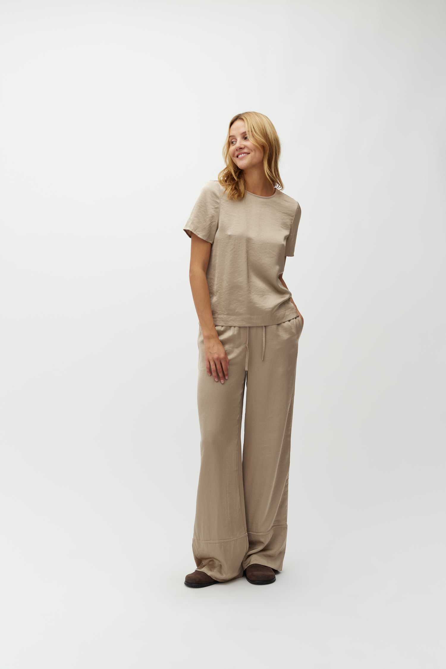 MbyM Nivara-M Shirt Blouse in Sand Grey