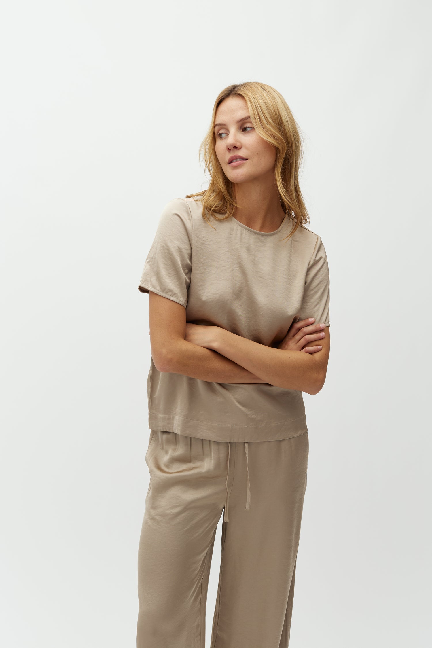 MbyM Nivara-M Shirt Blouse in Sand Grey