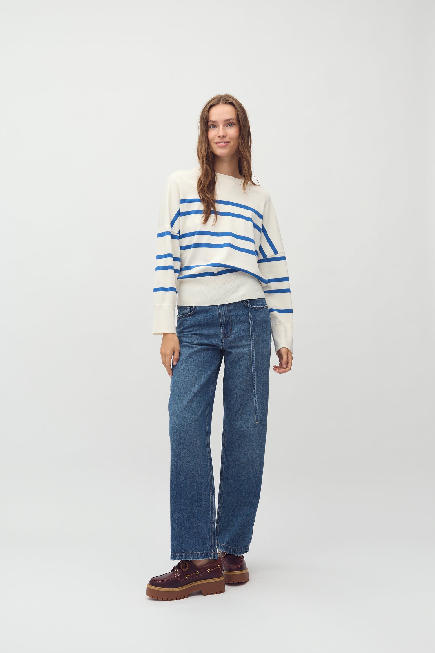 MbyM Bravana Jumper in Sugar Star Sapphire Stripe