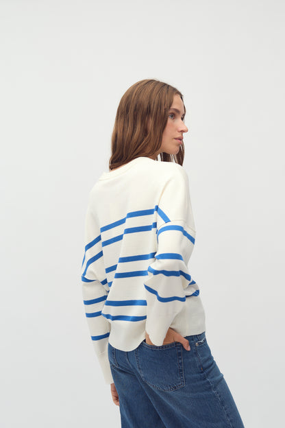 MbyM Bravana Jumper in Sugar Star Sapphire Stripe