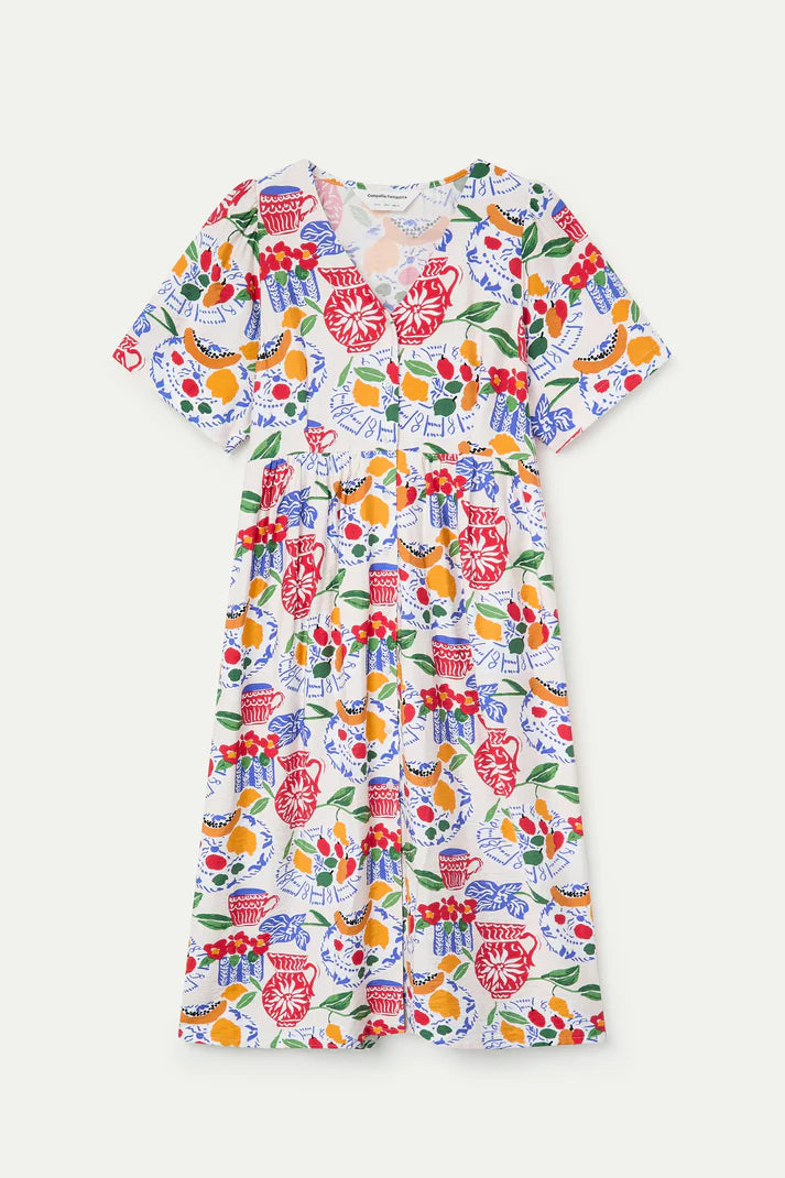 Lush print midi dress