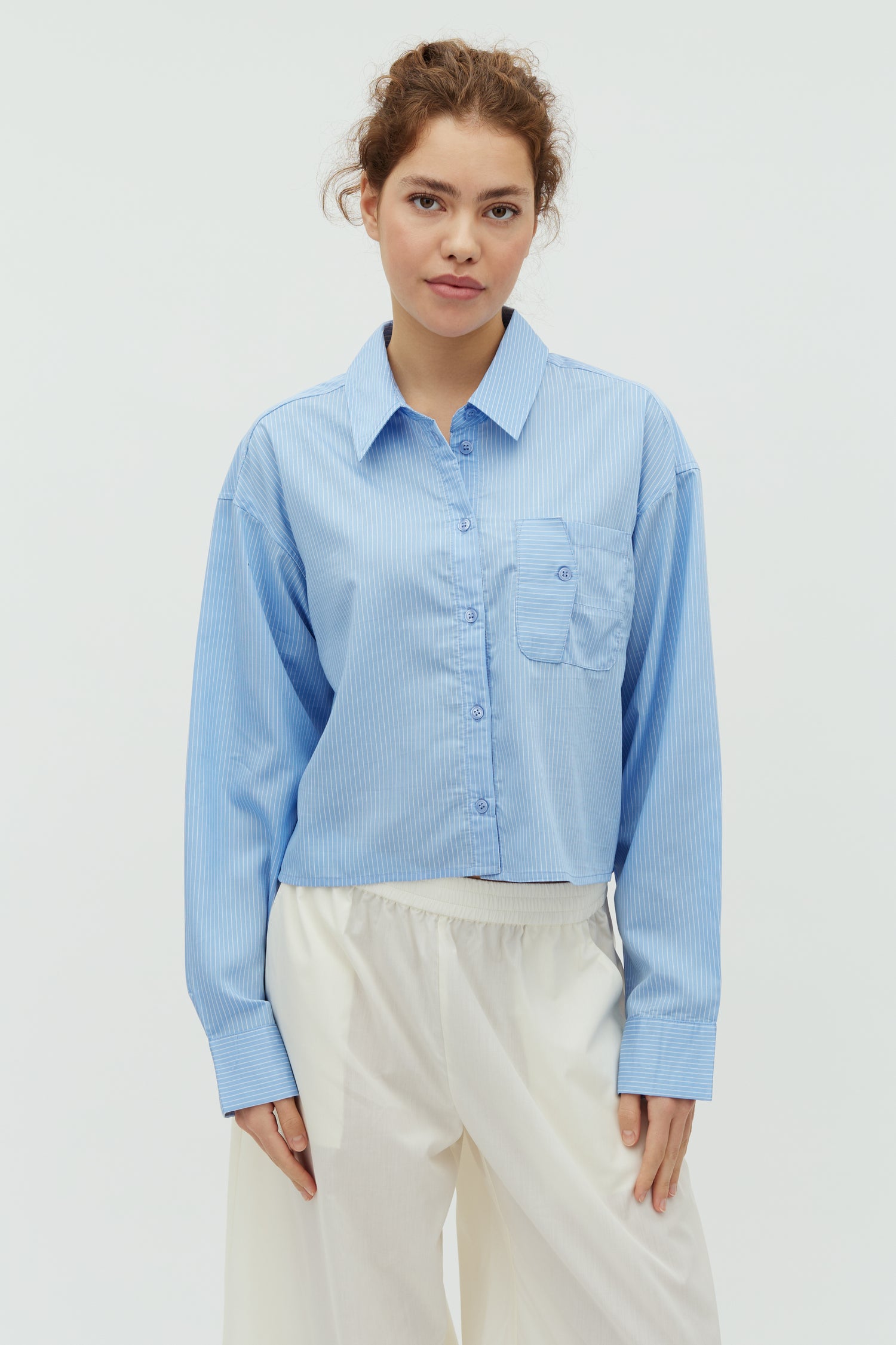 PRE ORDER - Linora Stripe Blue Shirt