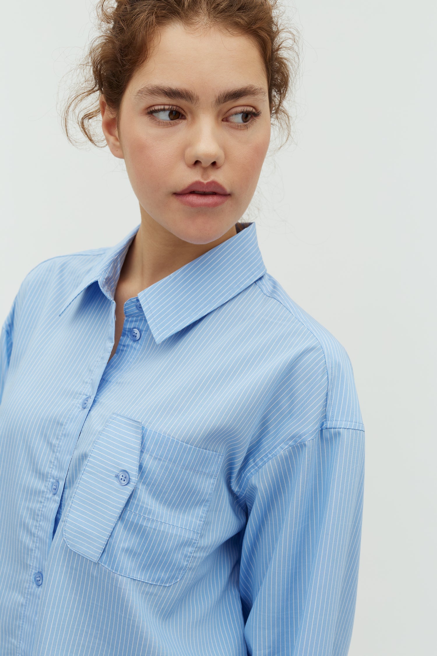 PRE ORDER - Linora Stripe Blue Shirt