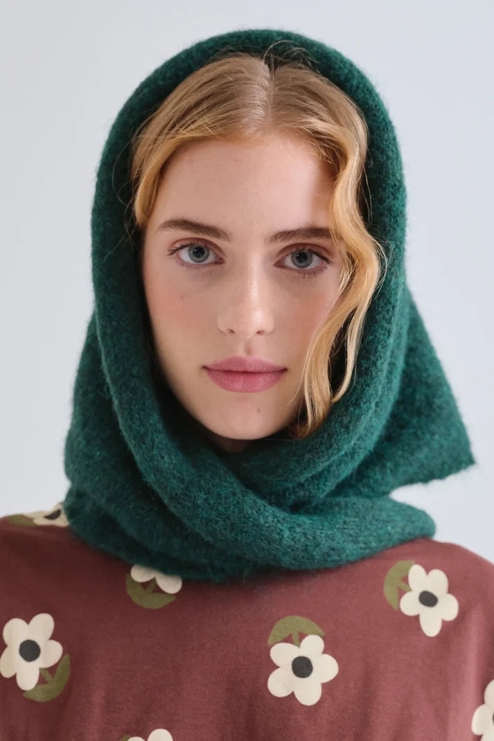 Dark green triangular bandana