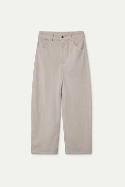 Off-white corduroy trousers