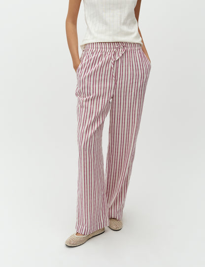 MbyM Pink Stipe Cotton Trouser