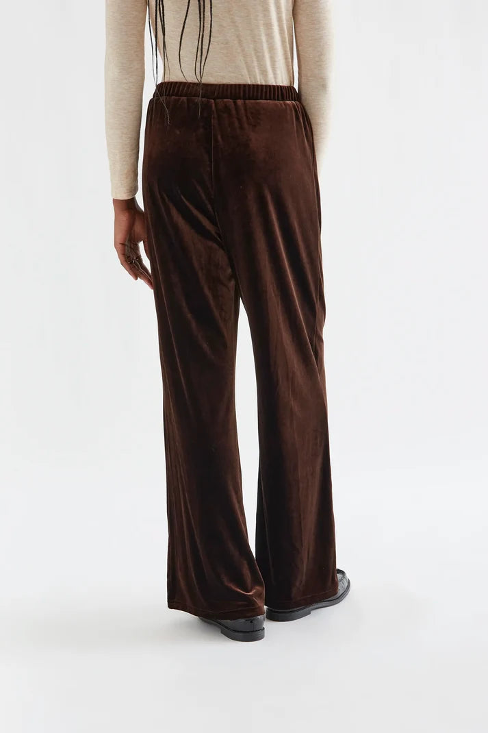 Brown velvet pants