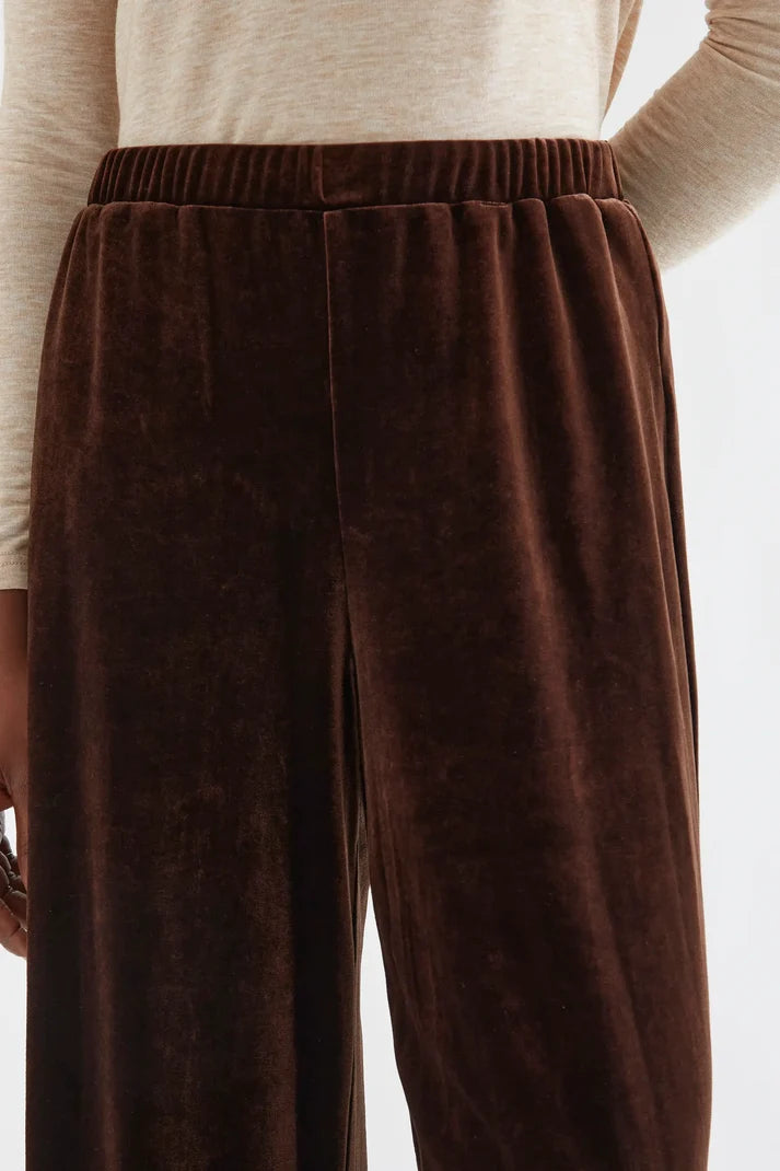 Brown velvet pants