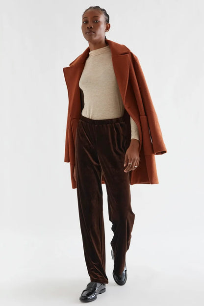 Brown velvet pants