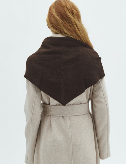 MbyM Triangle Scarf in Chocolate