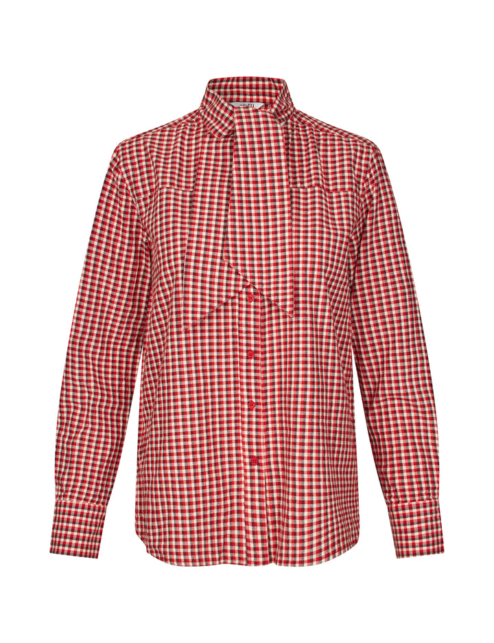 MbyM Kretina Red Check Shirt 100% Cotton