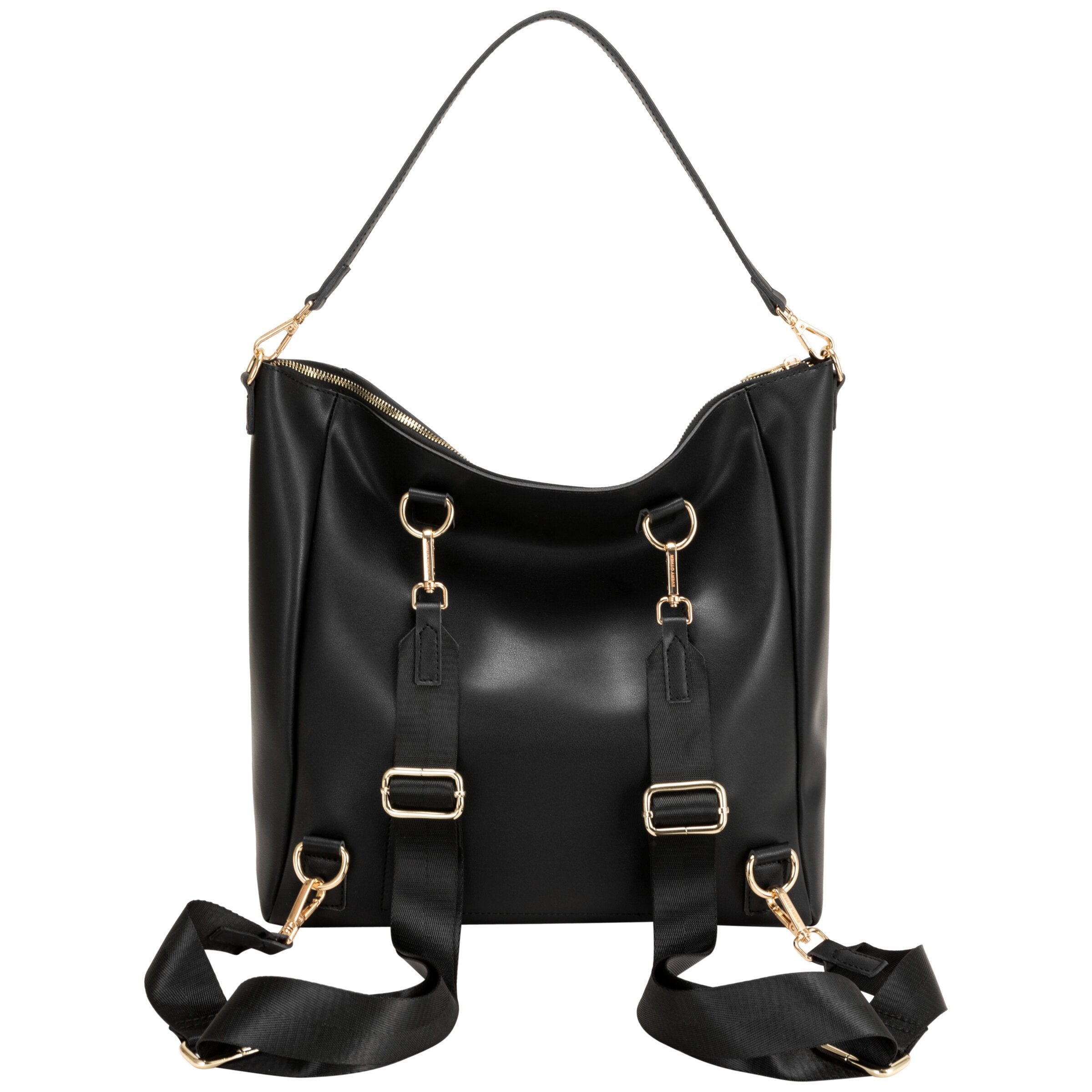 Backpack Shoulder Bag In Black