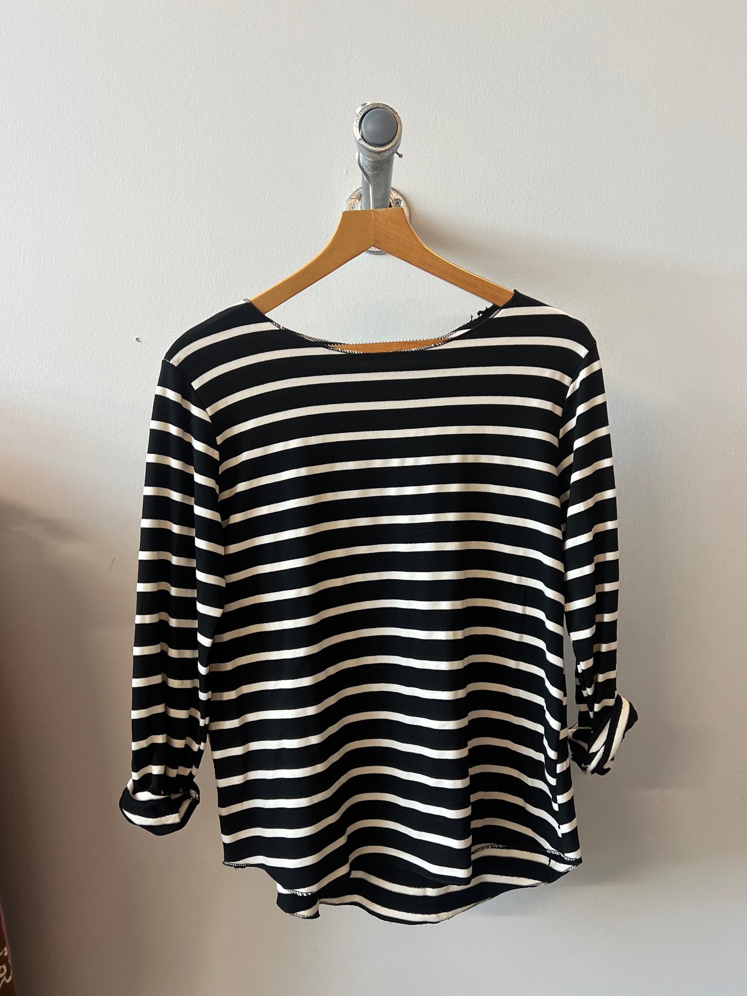 Joseph Striped Top in Black &amp; White (ONE SIZE)