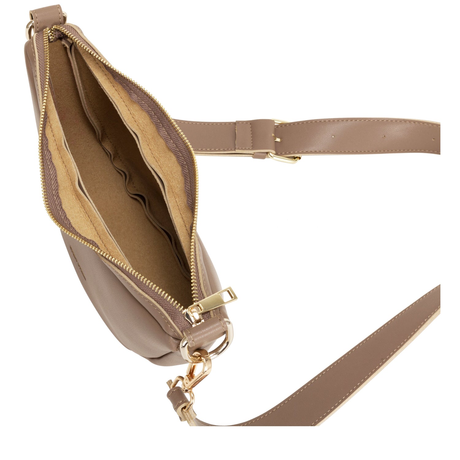 Slouch Crossbody In Taupe