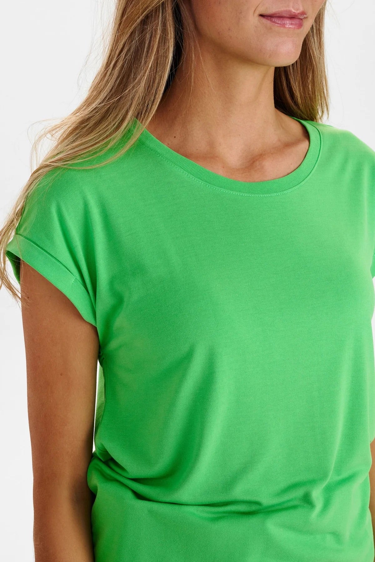 Nümph Nutytte Modal Blend T-Shirt in Poseidon Green