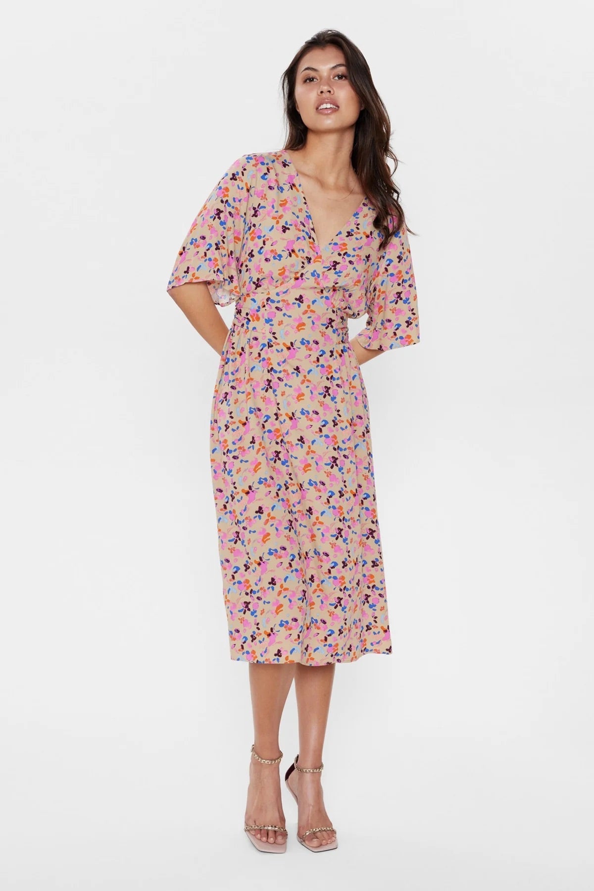 Nümph Nuria Dress in Twill with Bright Petal Print