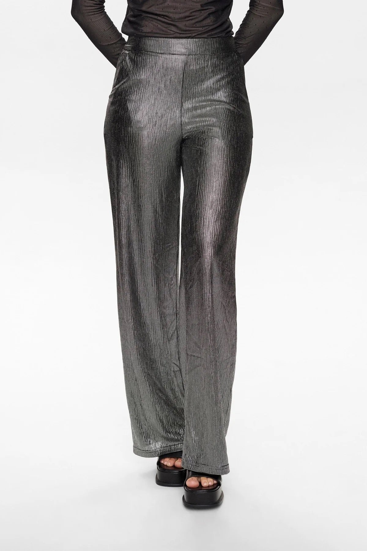 Numph Nusimma Trousers in Silver