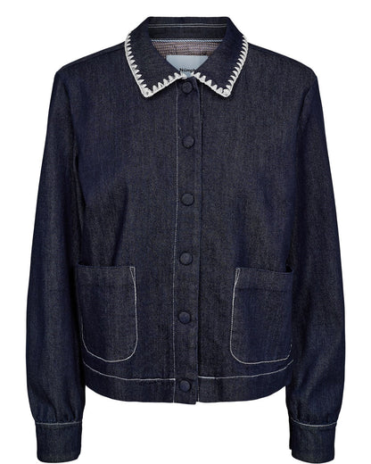 Numph Nuhaven Shirt in Dark Blue Denim