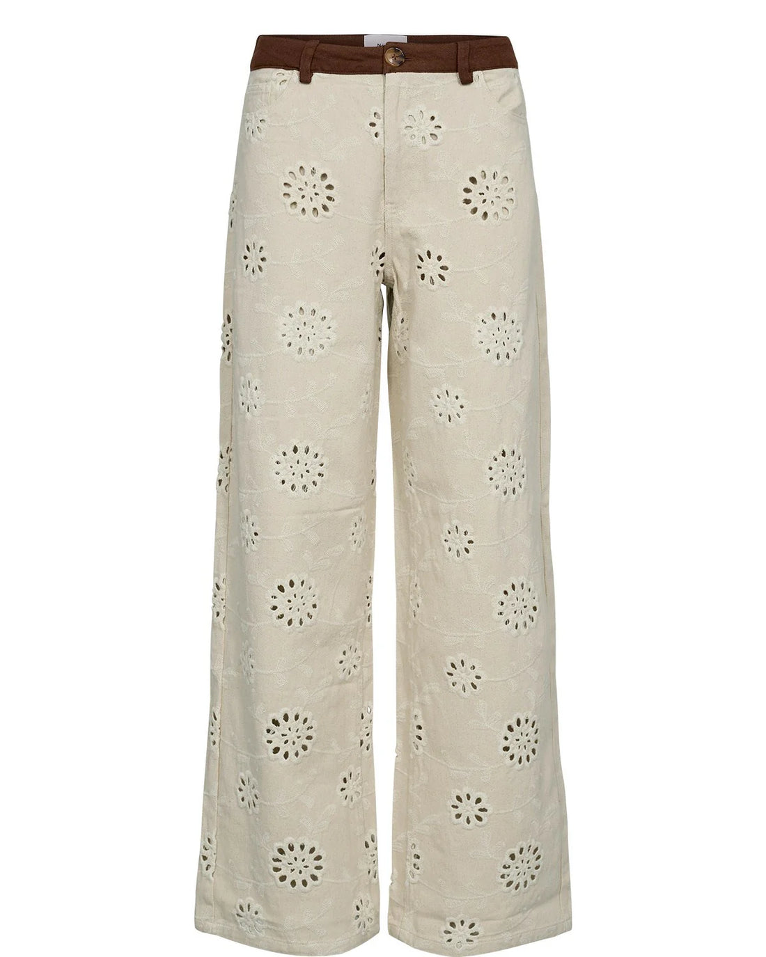 Numph Nuenora Trousers in Cream