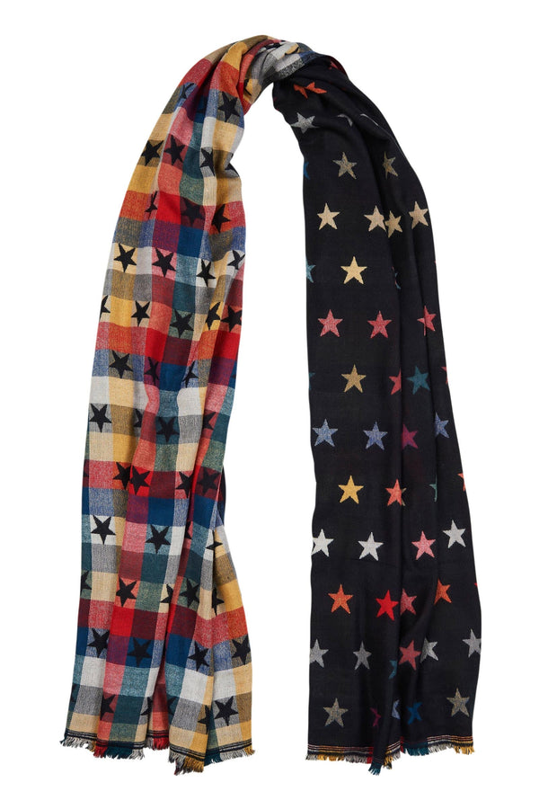 Haven Postcard Supersoft Star Motif Scarf in Empire