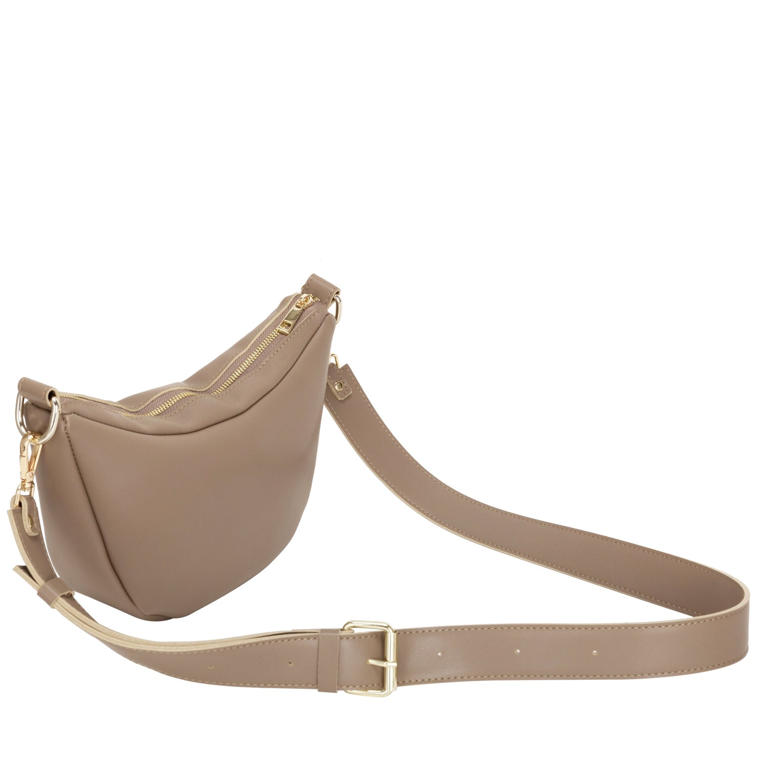 Slouch Crossbody In Taupe