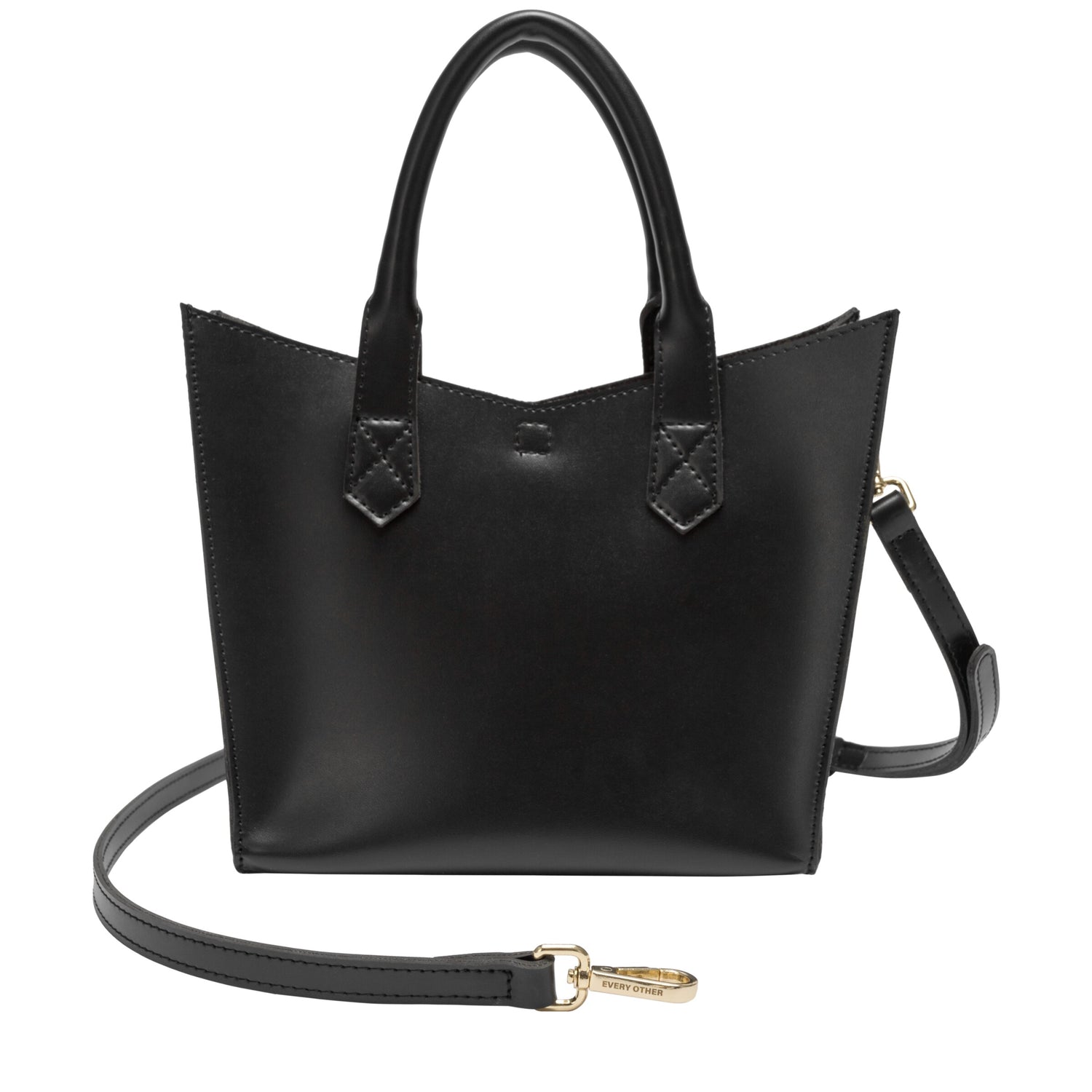 Twin Strap Medium Grab Bag In Black