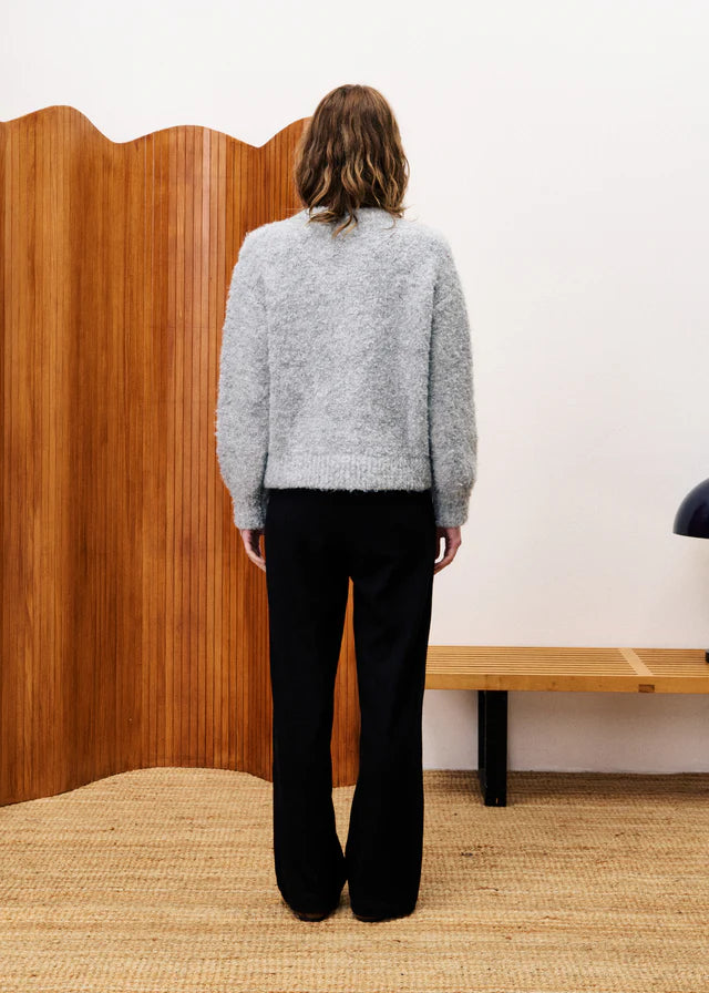 FRNCH Selkirk Cardigan in Grey