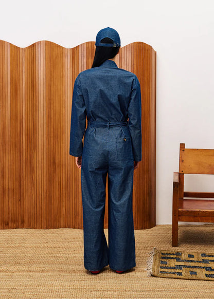 Frnch Calmlie Denim Jumpsuit
