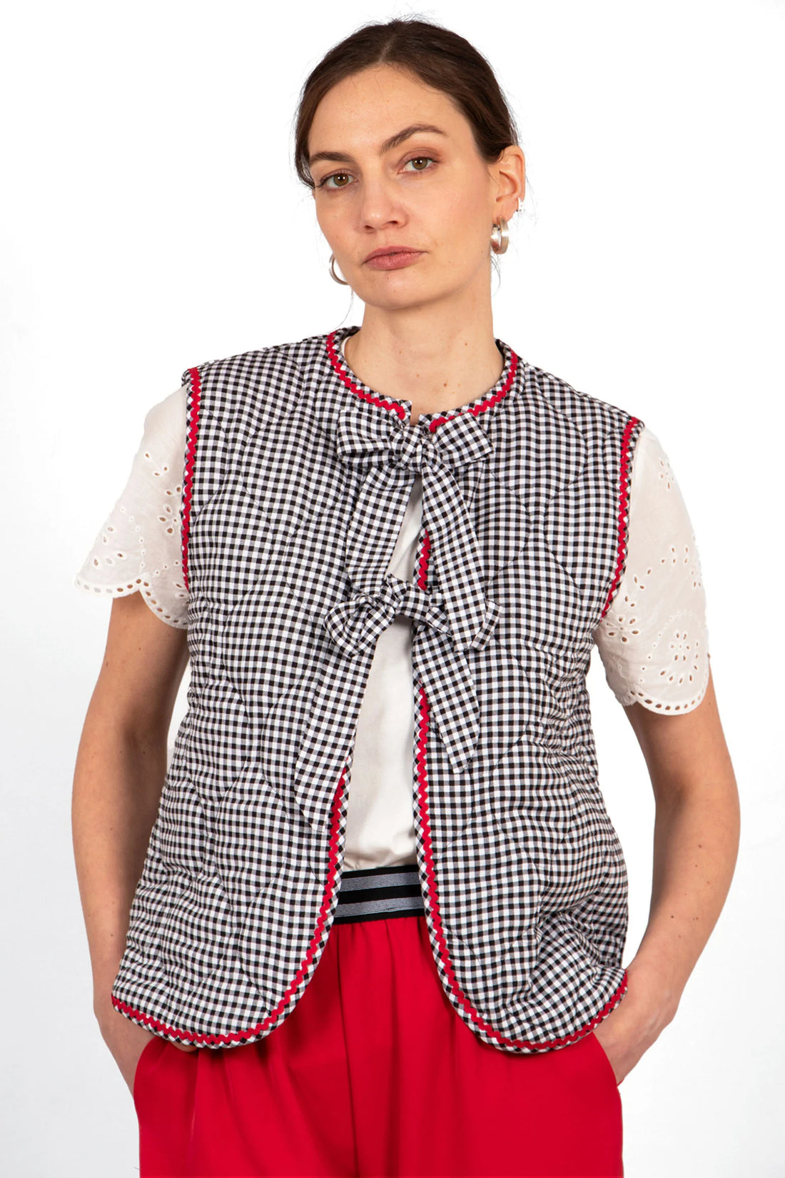 Gingham Vest