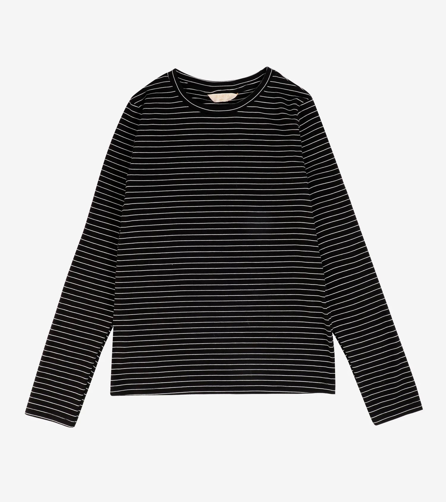Striped Black &amp; White Long Sleeved Top