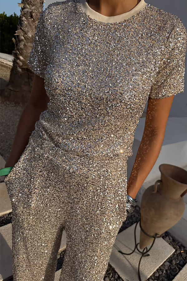 NFD Silver Sequin T-shirt