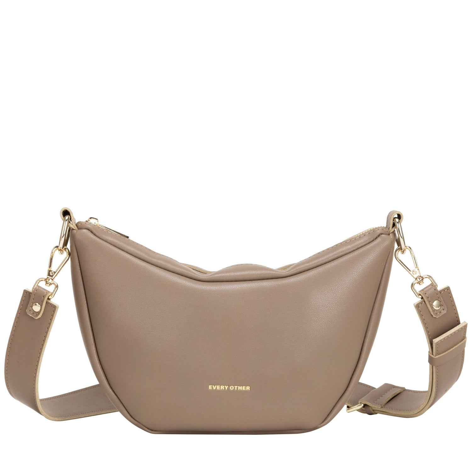 Slouch Crossbody In Taupe