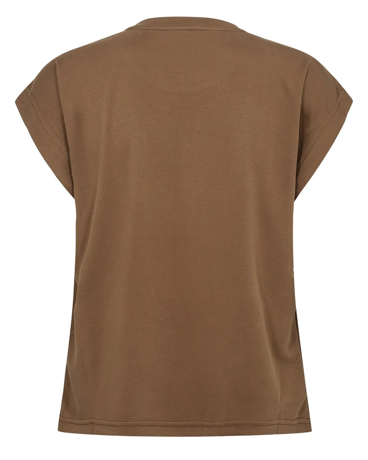 Numph Nulizy Cap Sleeve Top in Kangaroo