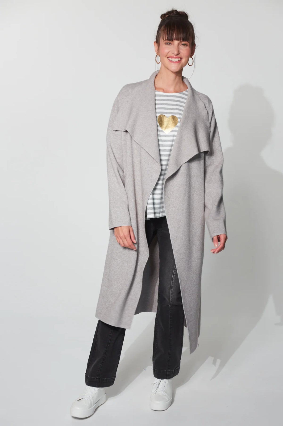 Eb &amp; Ive Cordova Cardigan In Grey