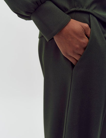 Mbym Morella Pija Trouser in Dark Green