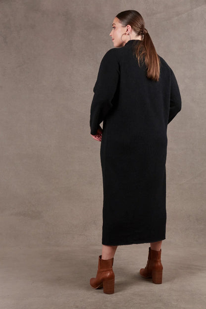 Eb &amp; Ive Paarl Tie Knit Dress in Ebony (ONE SIZE)