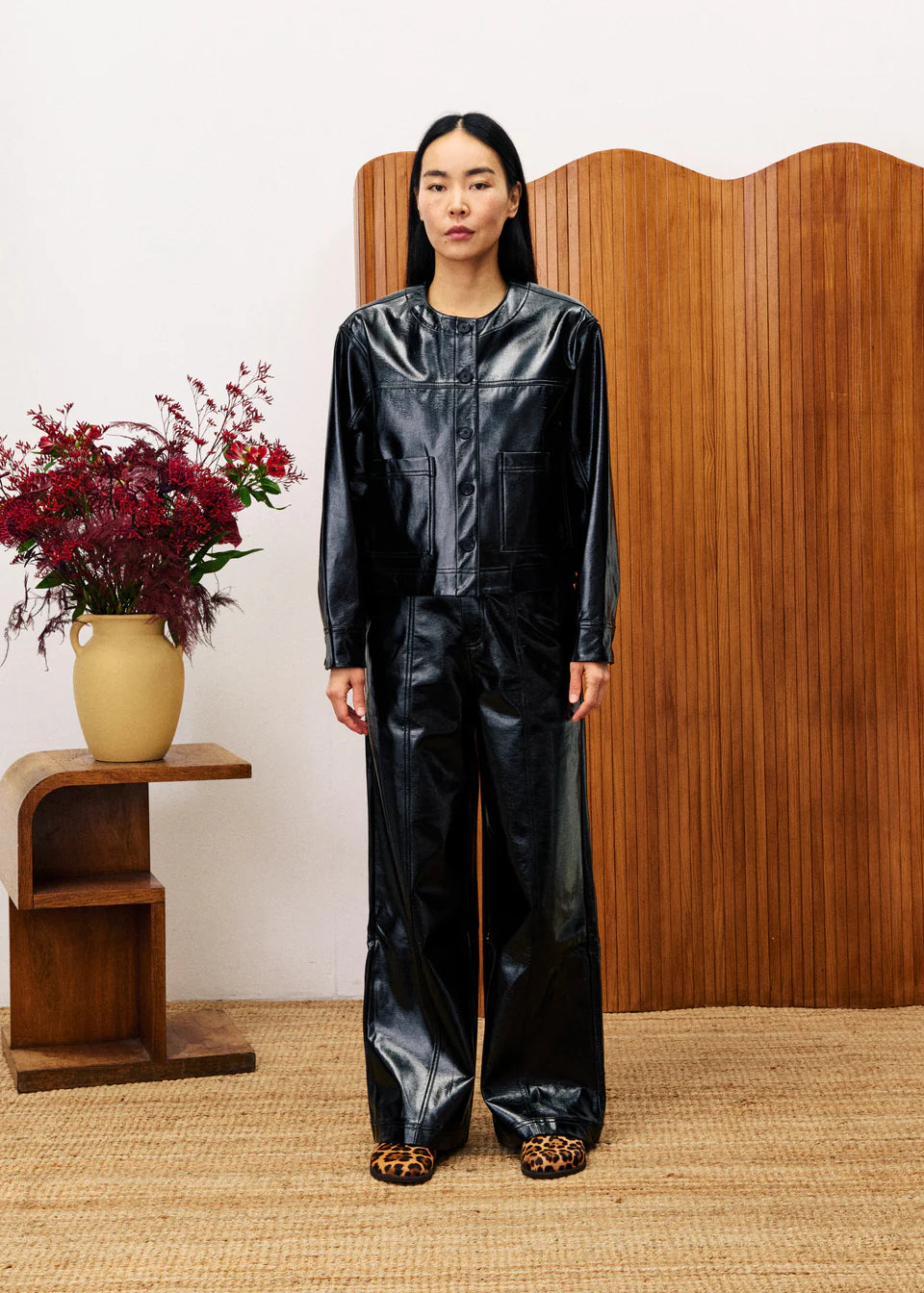 FRNCH Hysop Short Jacket in Black