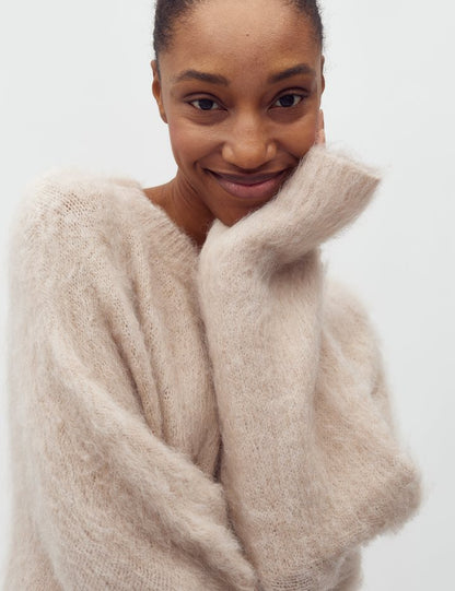 MbyM Gillis Brush Knit in Light Beige