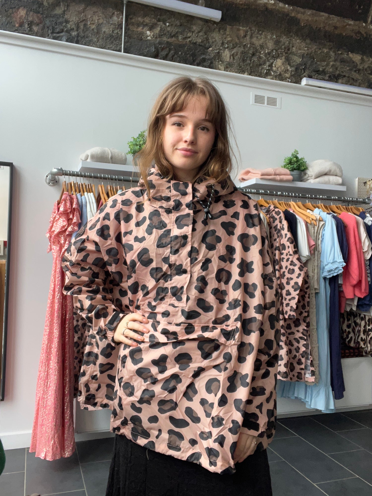 Rainkiss Classic Pink Panther Waterproof Anorak Poncho with Built in Carry Pouch (One Size)