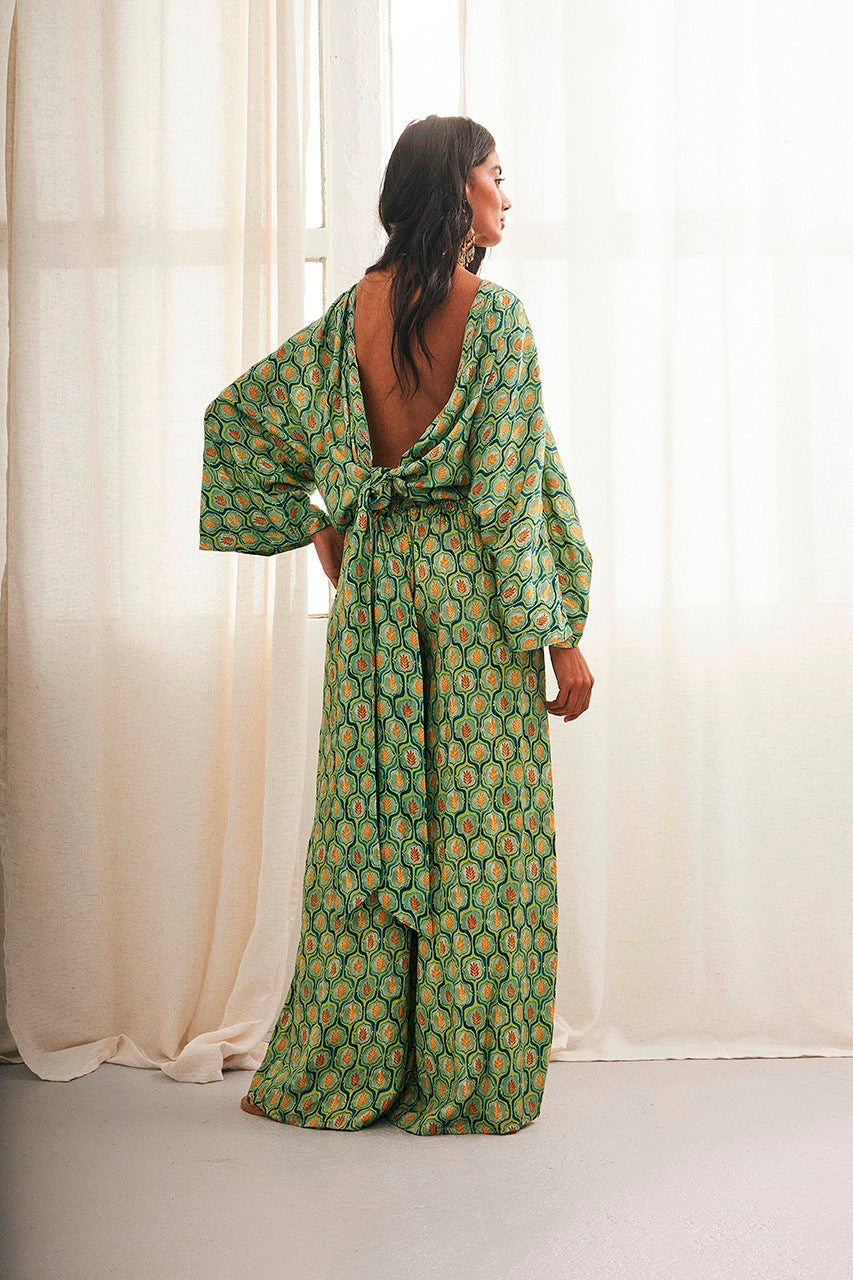 Nekane Chiaki Kimono in Green