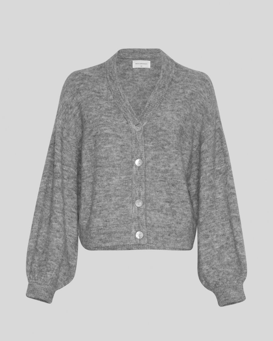 MSCH Petrinelle Hope Cardigan In Medium Grey Melange