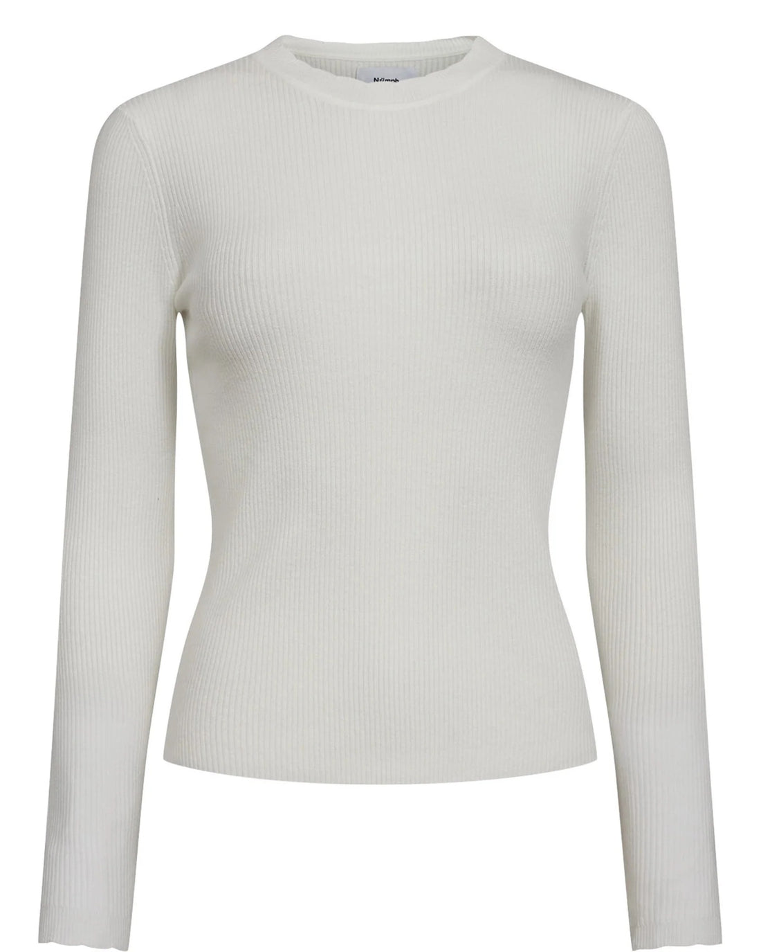 Numph Nuroa O-Neck Knit in Cloud Dancer