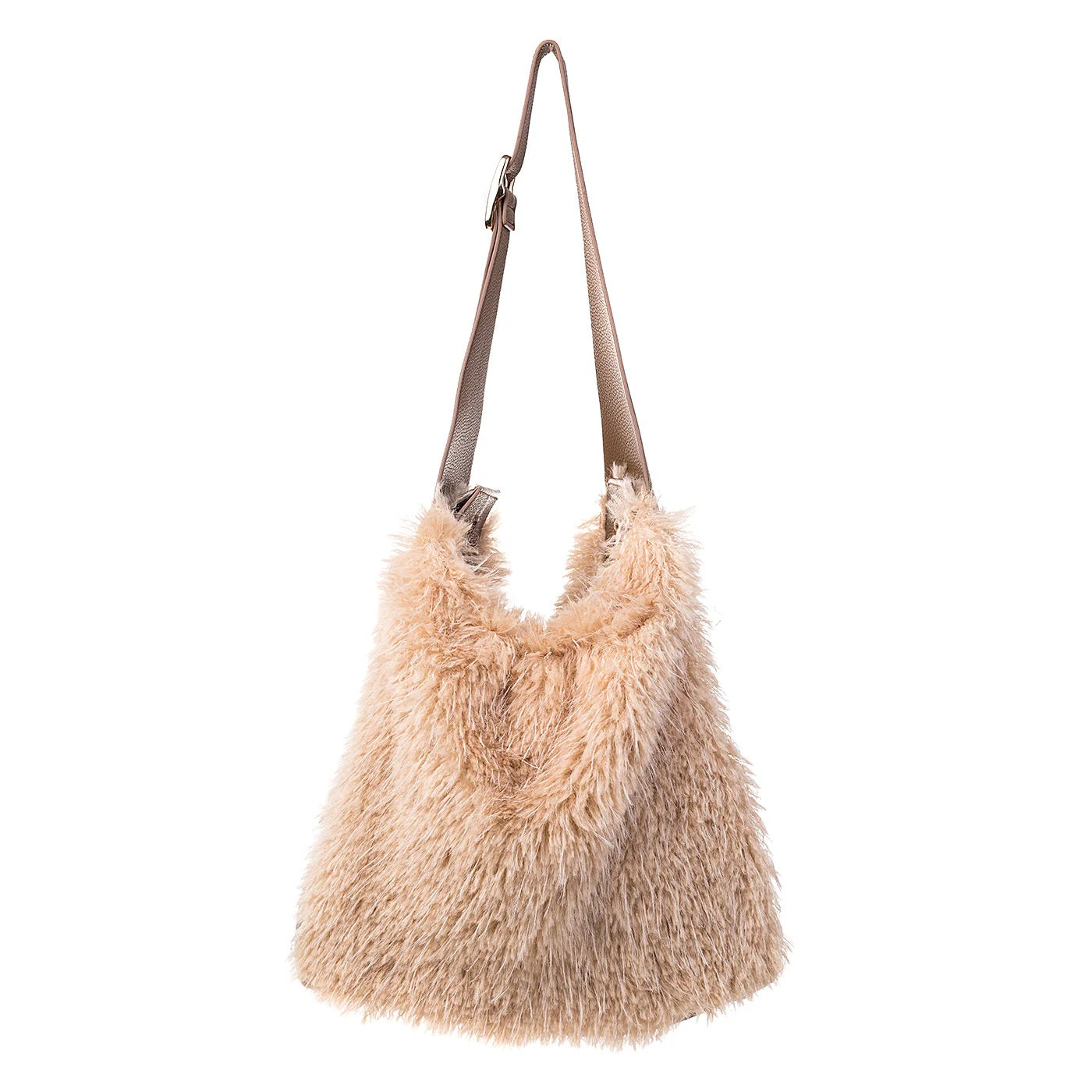 Fezz Faux Fur Bag in Linen
