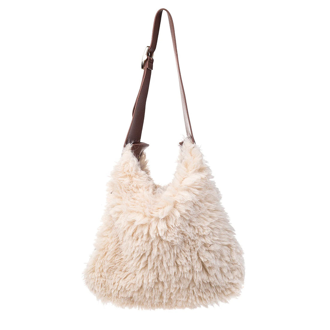 Fezz Faux Fur Bag in Whipped Cream