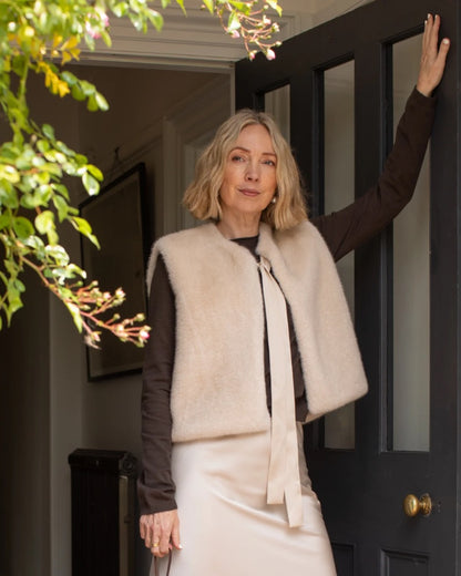 Jade Crew Neck Jumper in Chocolate Bark (ONE SIZE)