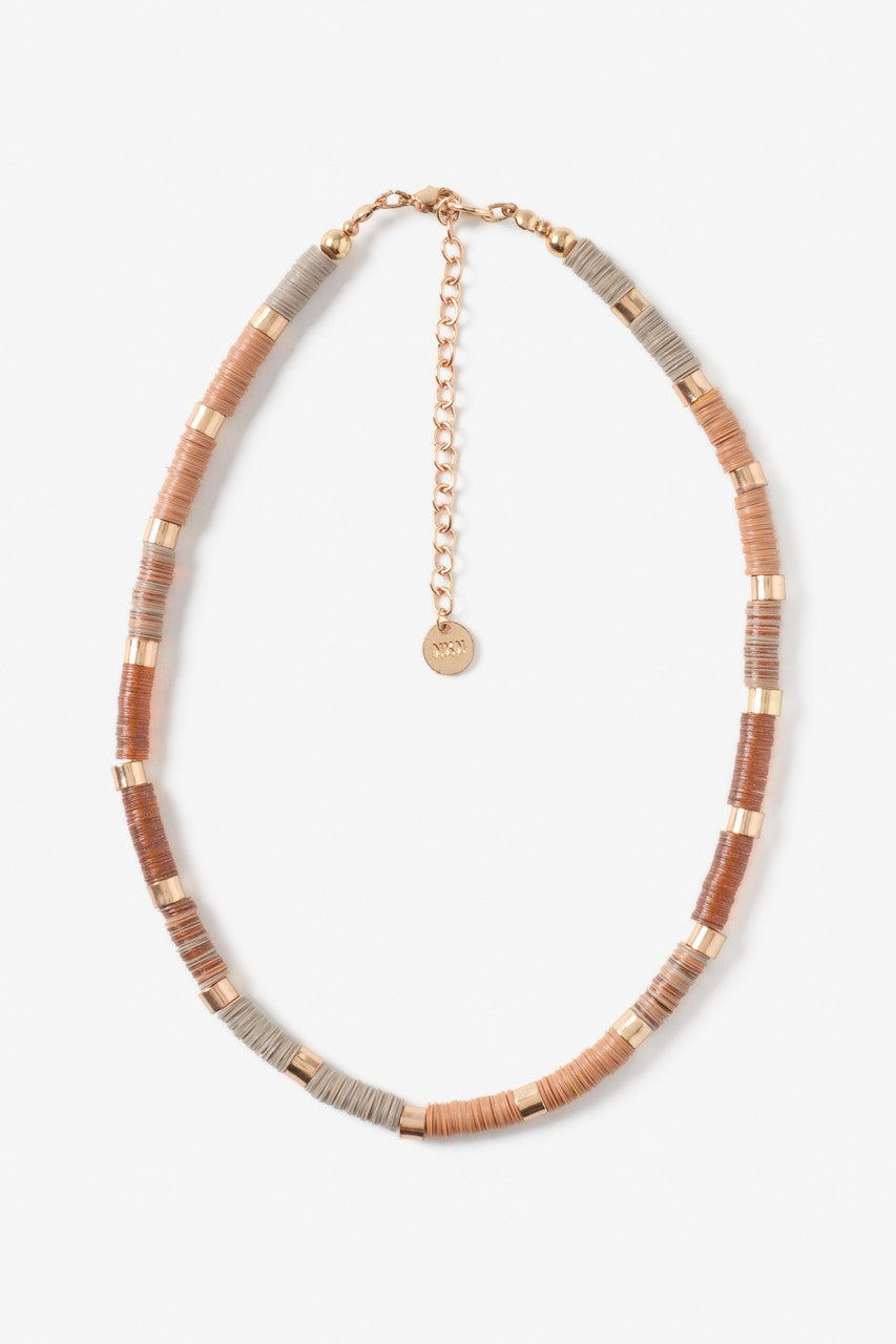 Nekane Aribau Necklace in Chocolate with Gold