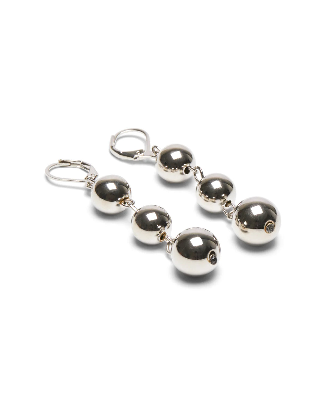 Blackpool Drop Ball Earrings | Silver