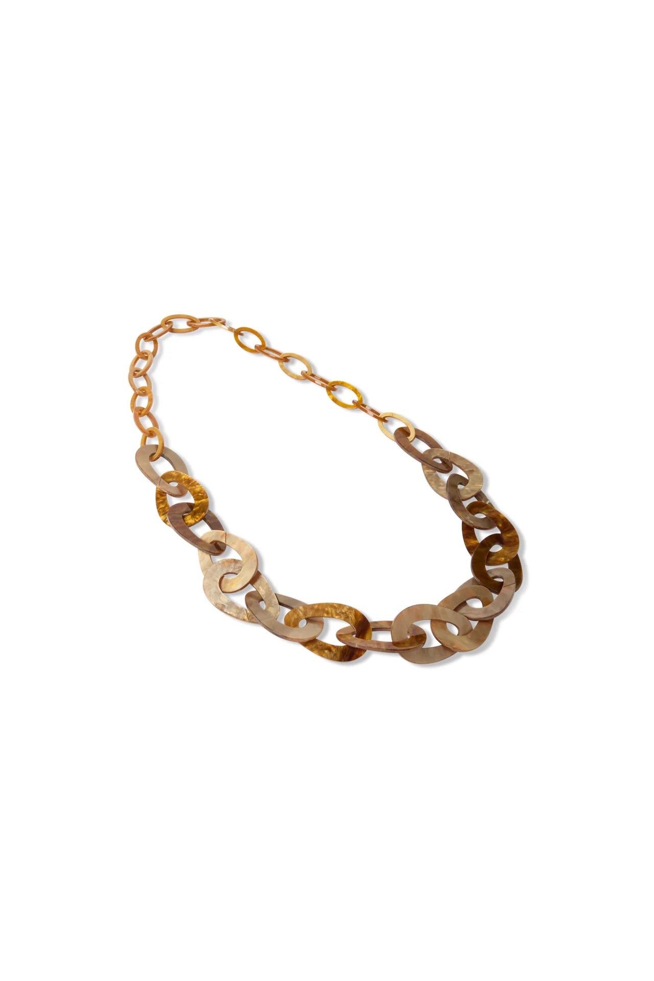 Bourne Links Necklace in Tortoise Shell