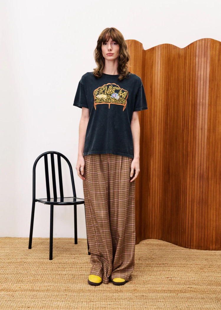 FRNCH Stevia Organic Tee in Anthracite