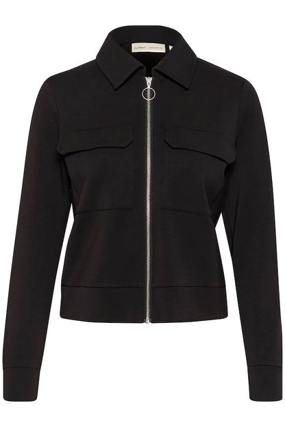 InWear Beca Zip Up Jacket in Black